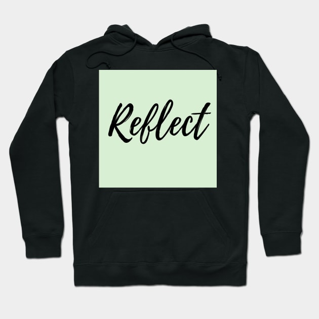 Reflect - Mint Background Hoodie by ActionFocus